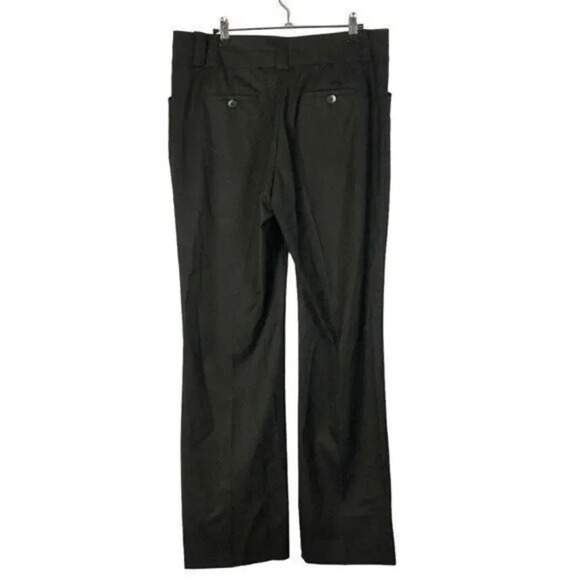 Eccoci Espresso Brown High Rise Wide Leg Y2K Dress Pants 12 - Picture 2 of 4